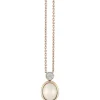 Al Coro Amici collier met maansteen en diamant NC392WMR