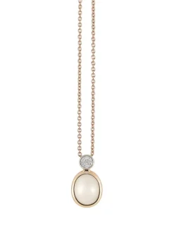 Al Coro Amici collier met maansteen en diamant NC392WMR