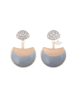 Al Coro Gioia oorsieraad met chalcedoon + Luxe cadeau