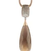 Al Coro La Piazza hanger met rookkwarts en diamant NP9159SQB