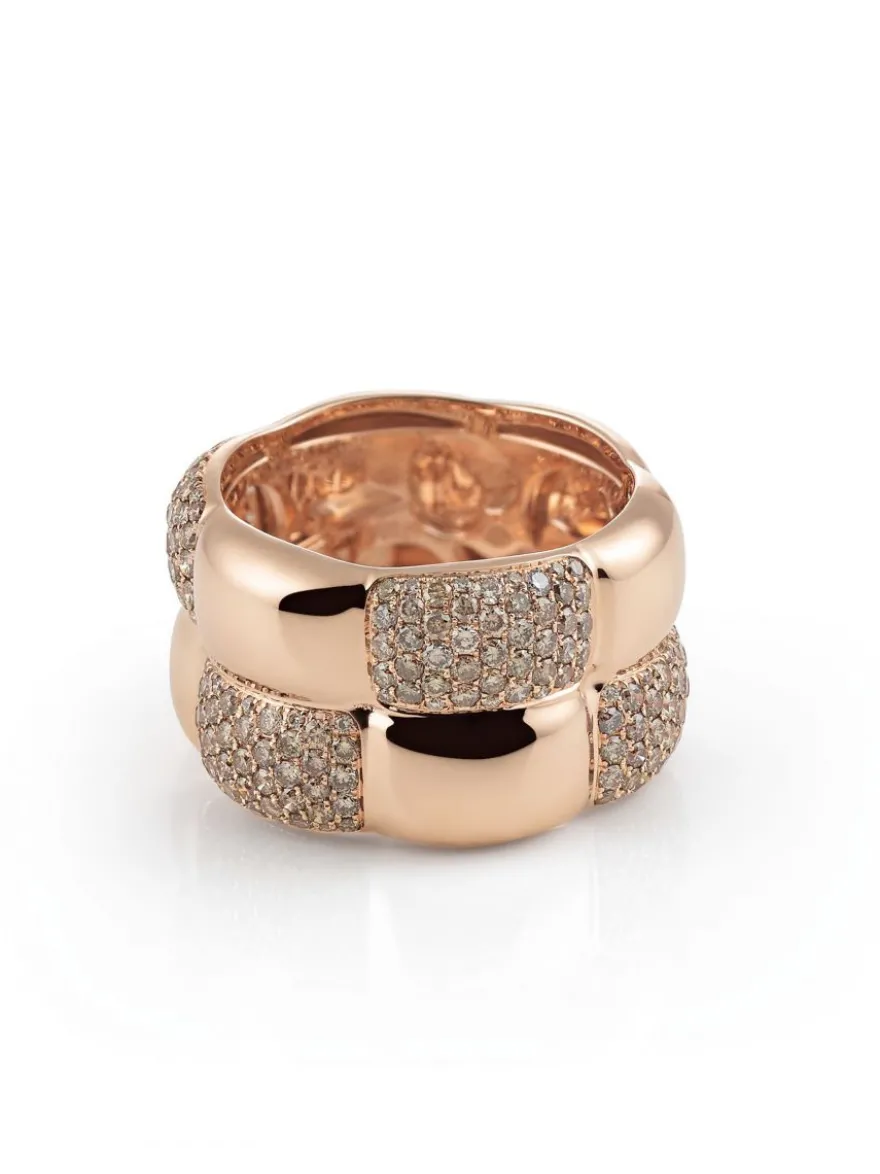 Al Coro La Piazza Ring Met Diamant + Luxe Cadeau