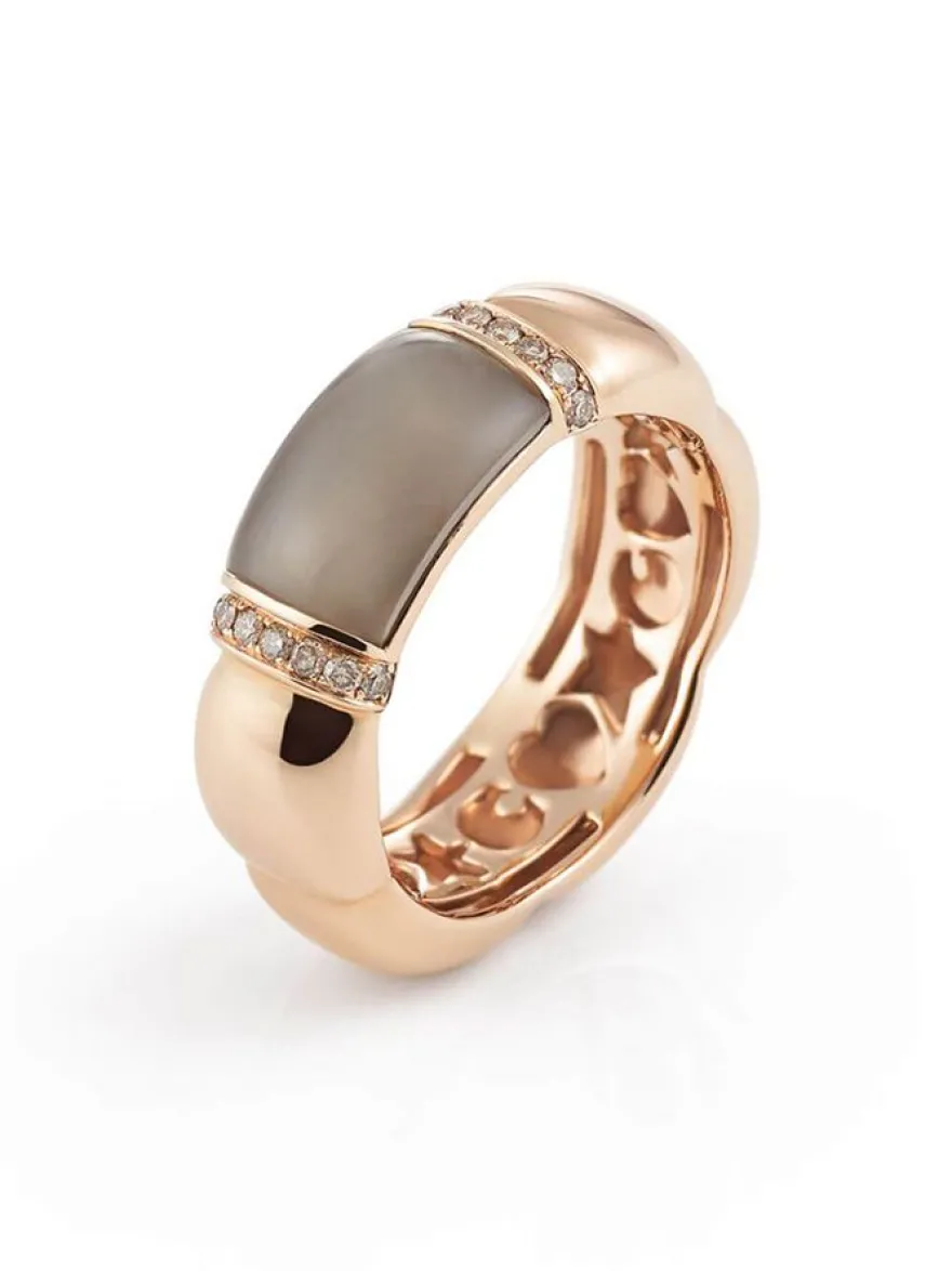 Al Coro La Piazza Ring Rookkwarts NR479SQR + Luxe Cadeau