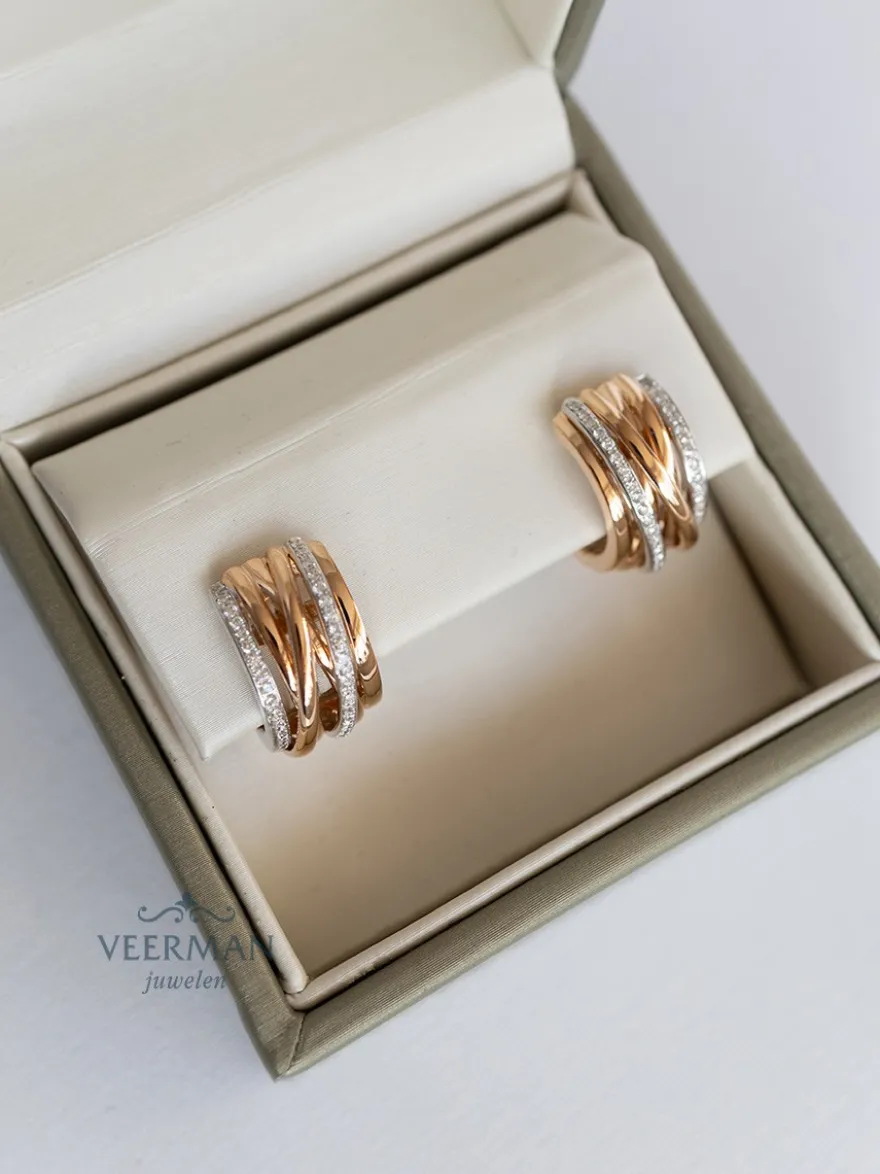 Al Coro Mezzaluna creolen E1915 + Luxe Cadeau