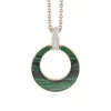 Al Coro Mezzaluna hanger met malachiet NP1496MAR + Luxe Cadeau