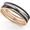 Al Coro Neraviglia armband met staal en diamant NB10406R