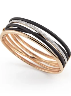 Al Coro Neraviglia armband met staal en diamant NB10406R