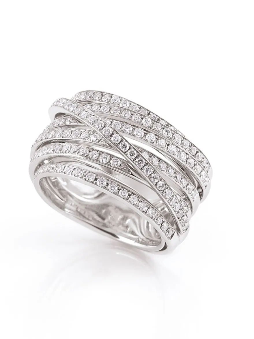 Al Coro Serenata ring witgoud briljant NR8752W + Luxe Cadeau