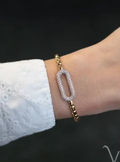 Al Coro Stretchy armband met diamant 1,27crt. A109G + Luxe Cadeau