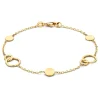 Armband geelgoud met verbonden schakels + luxe cadeau