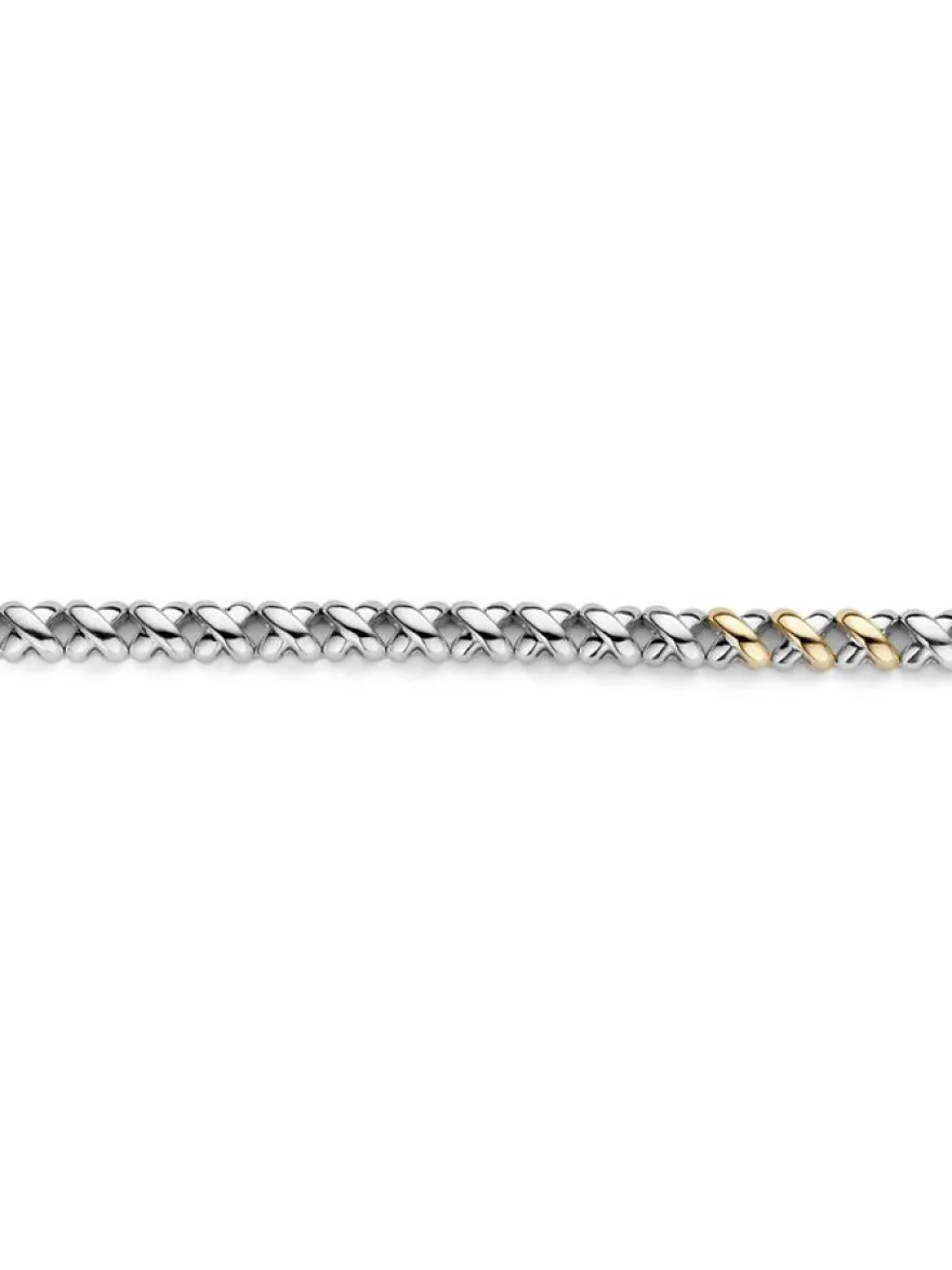 armband kusjes zilver geelgoud TM2132(2T) + Luxe Cadeau