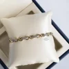 Bicolor schakelarmband met diamant 0,80crt + Luxe cadeau