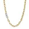 Bicolor schakelcollier briljant 0,50 crt. + luxe cadeau