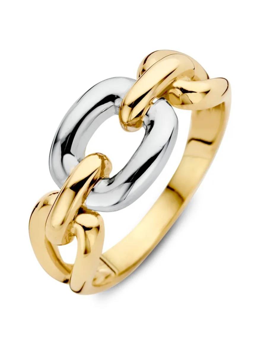 Bicolor schakelring + Luxe Cadeau