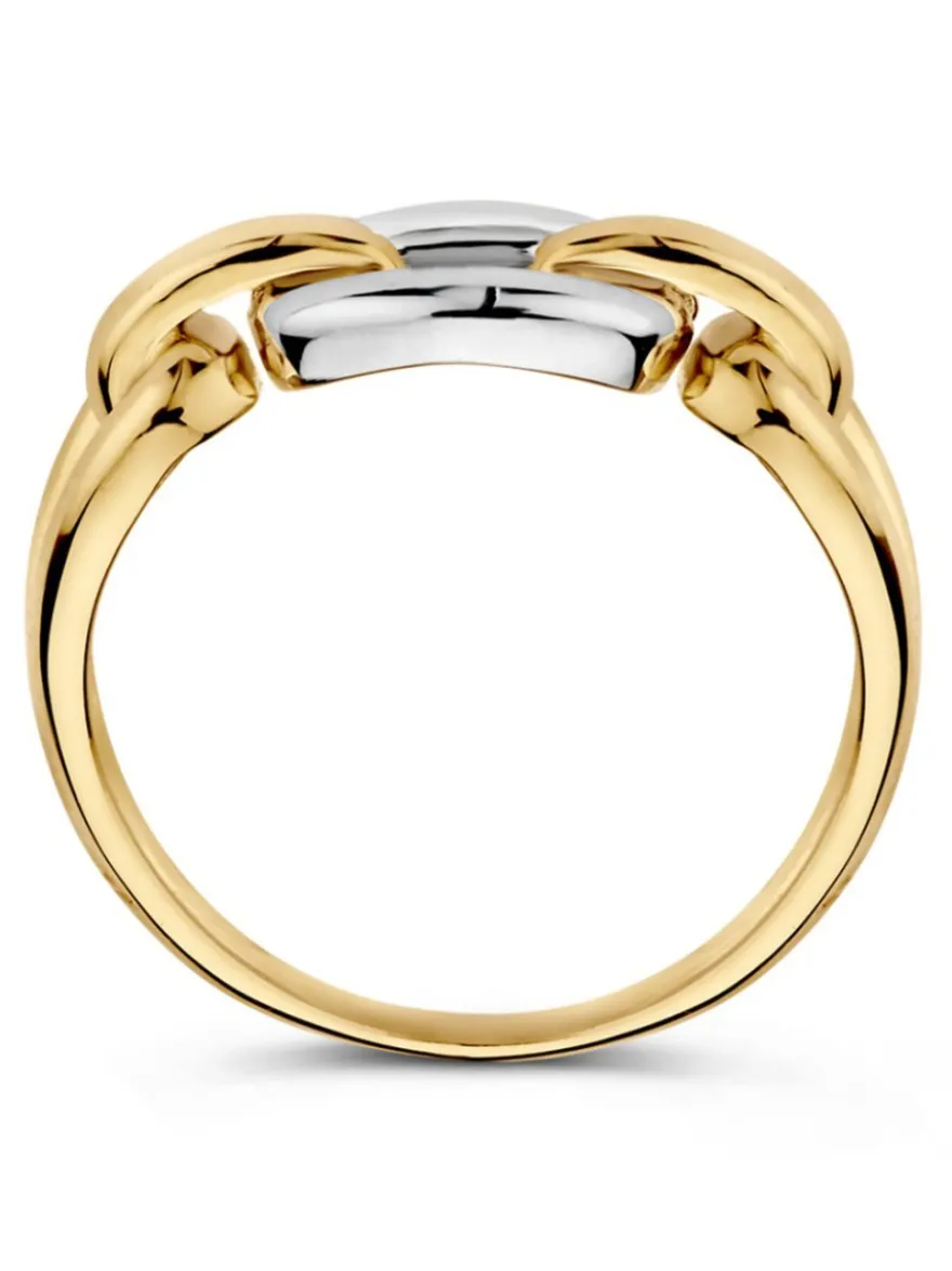 Bicolor schakelring + Luxe Cadeau