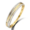 Bicolor slavenarmband met briljant 1,03crt. + Luxe Cadeau