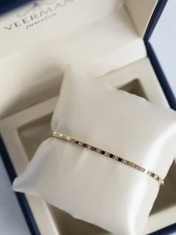 Bicolor tennis armband diamant 0.28crt + Luxe cadeau