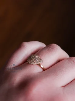 Bigli Mini Leaves Ring 23R190RBRDIA
