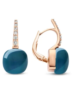 Bigli Mini Sweety oorbellen 20O123RLOBMPDIA + Luxe Cadeau