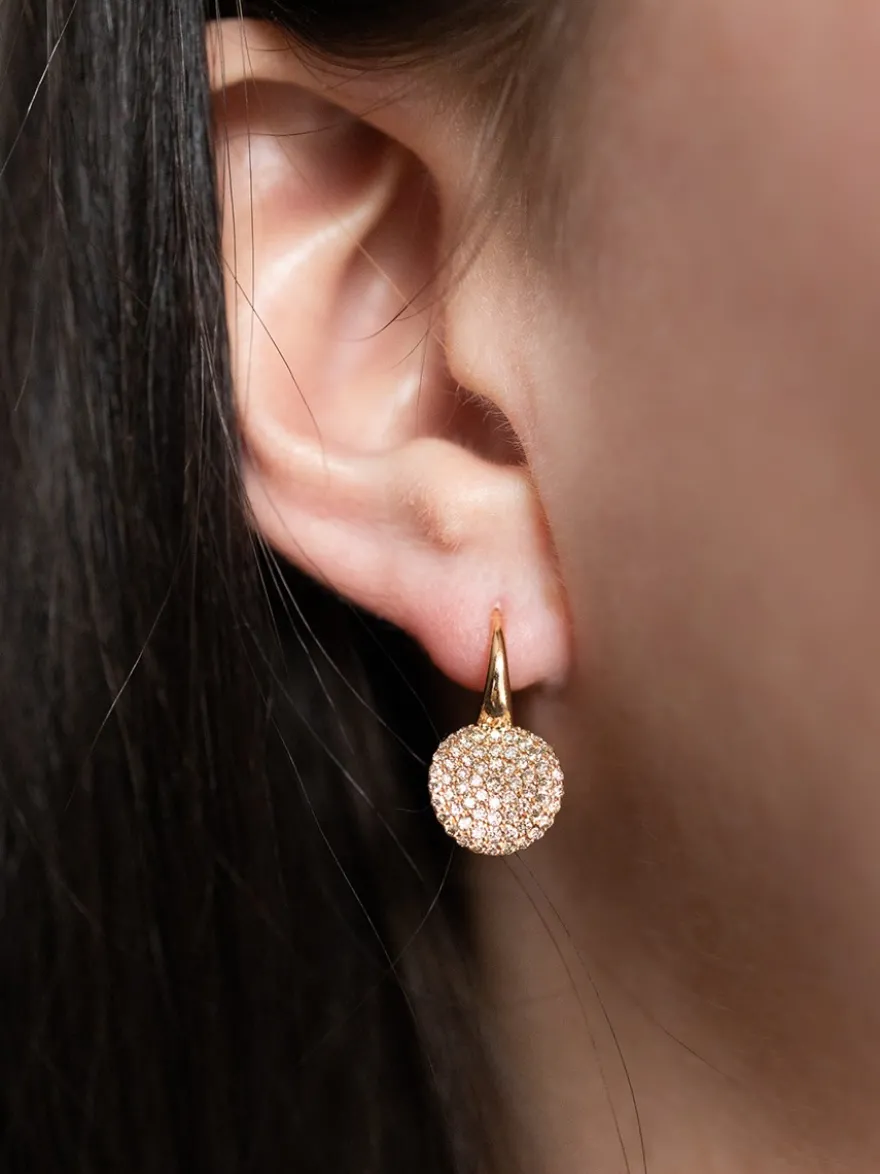 Bigli Mini Waves Oorsieraad 23O78RBRDIA/CL + Luxe Cadeau