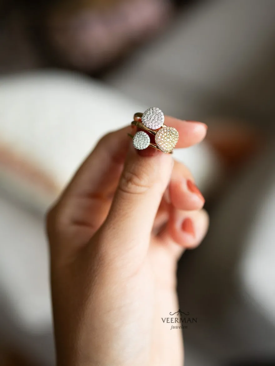Bigli Mini Waves ring 23R185RBRDIA + Luxe Cadeau