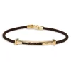 Borsari Gioielli Stalen armband met geelgoud br-et07mty