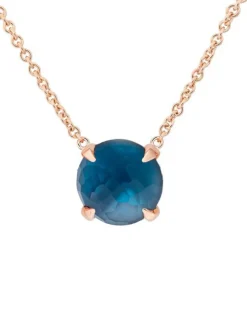 BRON Catch collier met London Blue Topaas + Luxe cadeau