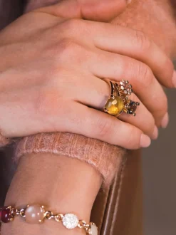 Bron Catch ring met Citrien 8RR4783CIR