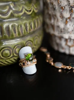 Bron Catch ring met groene toermalijn 8RR4782GTC
