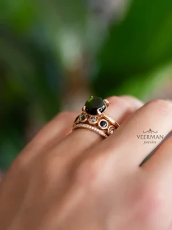 Bron Catch ring met groene toermalijn 8RR4782GTC