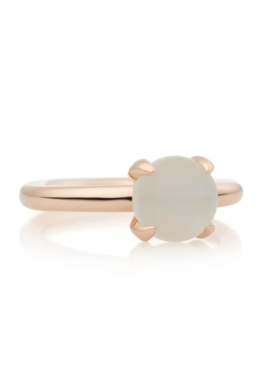 BRON Catch ring met witte maansteen + Luxe cadeau