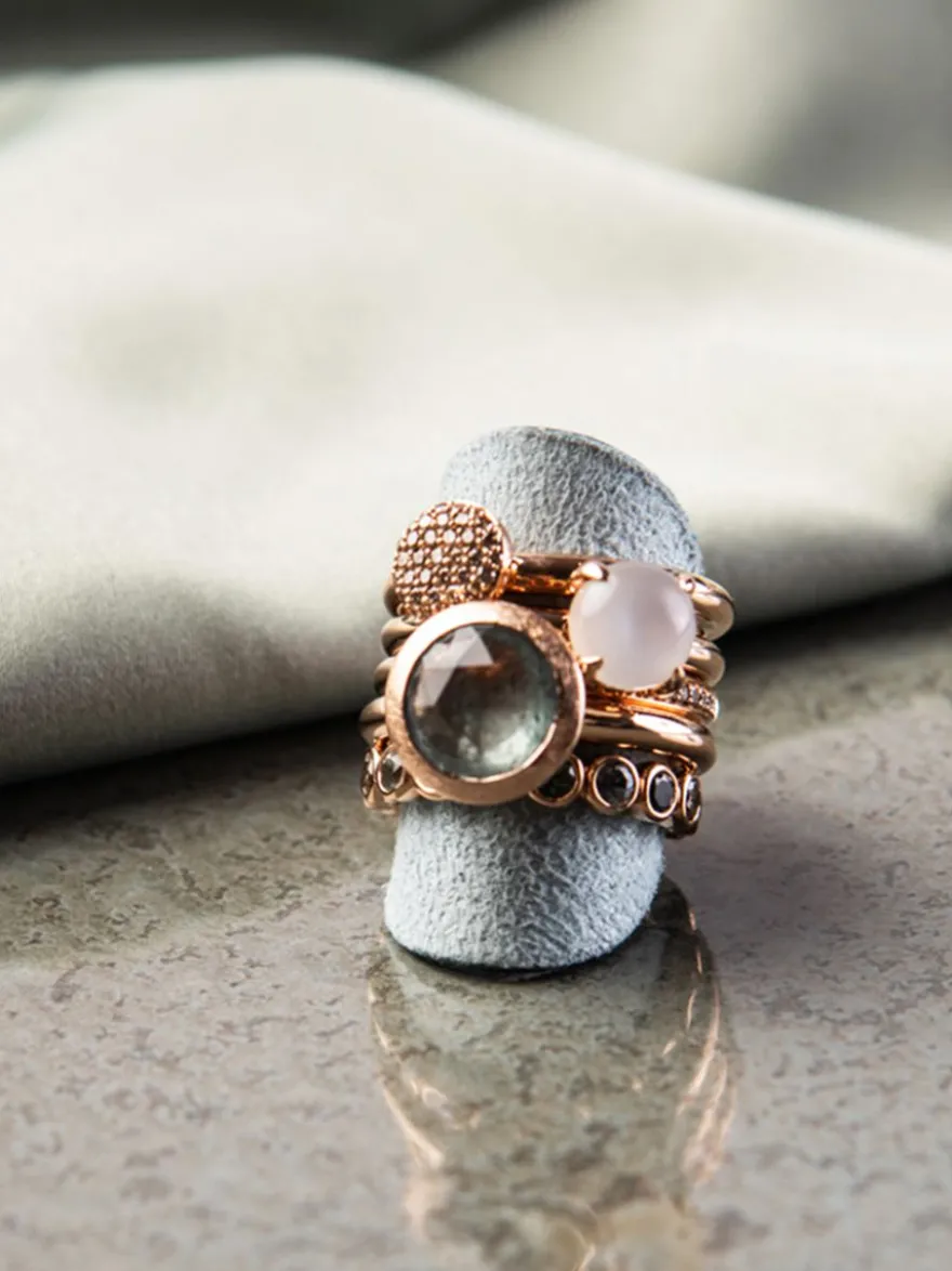 BRON Catch ring met witte maansteen + Luxe cadeau