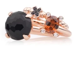 BRON Catch ring Onyx 8RR4783ONR + Luxe Cadeau