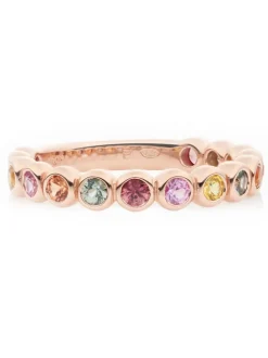 Bron Confetti ring met saffier mix 8RR4893ZEST + Luxe Cadeau