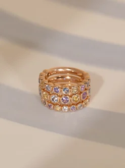 BRON Confetti ring saffier mix 8RR4893LIGHT + luxe cadeau