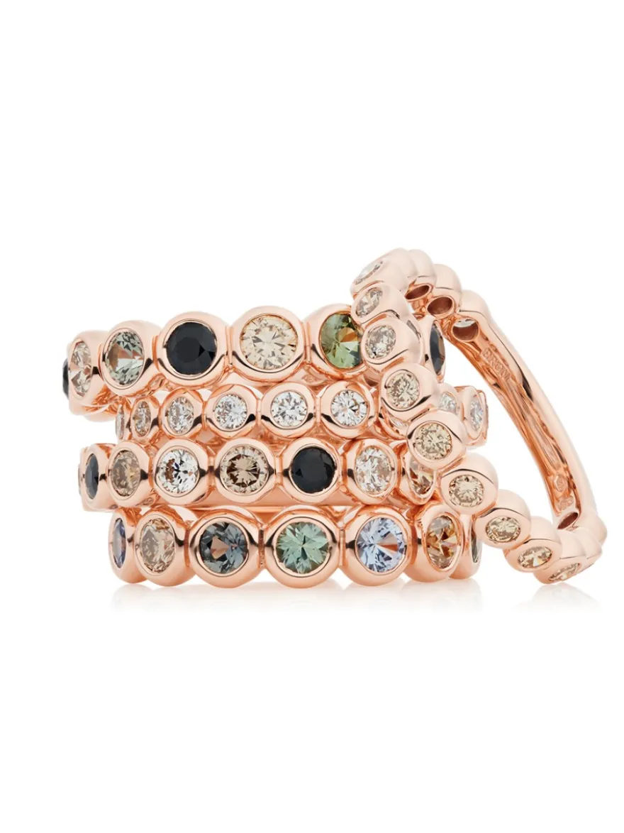 Bron Confetti ring saffier en champagne diamant 8RR4893KIWI