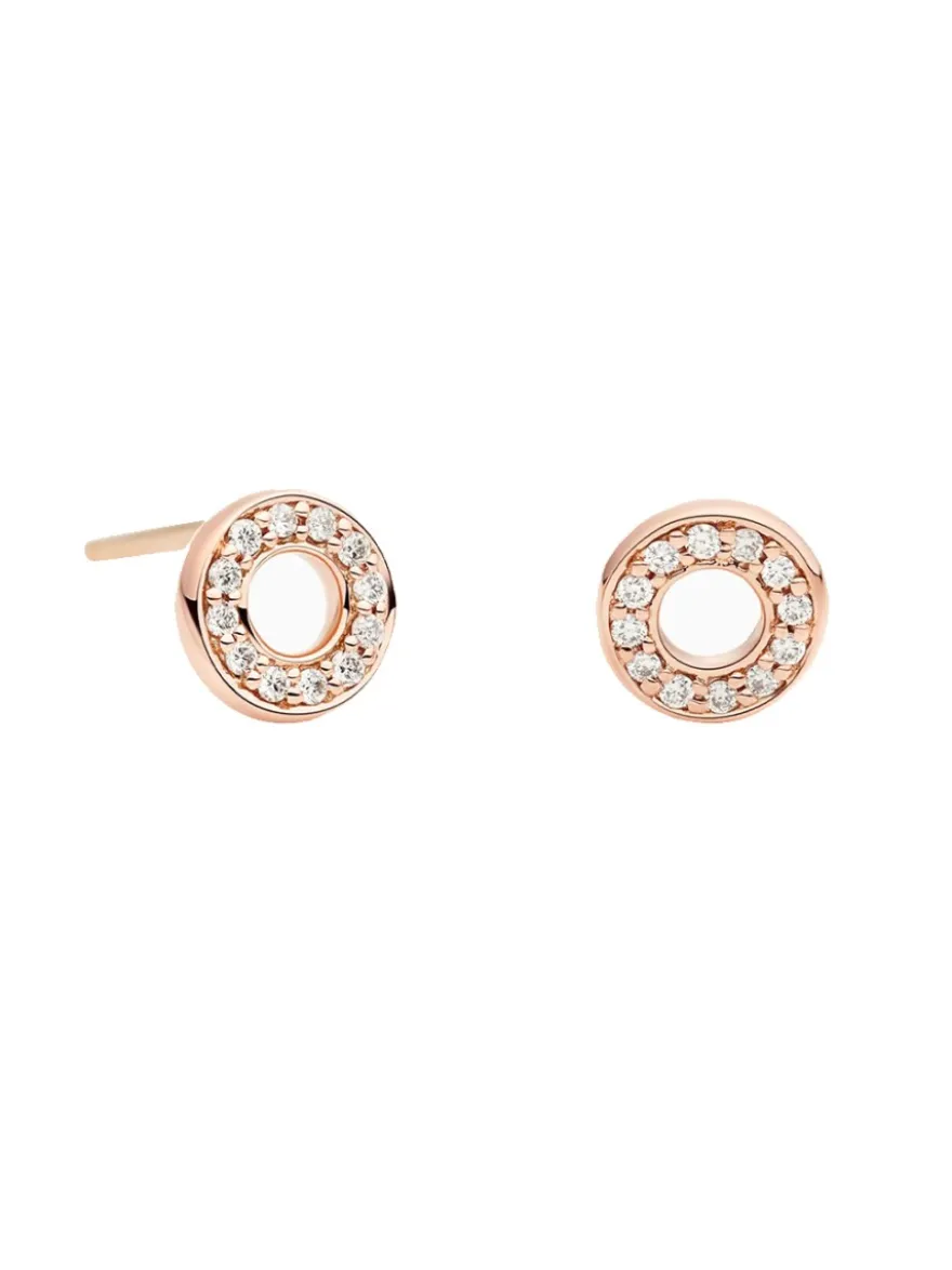 Bron Joy oorstekers met diamant 8OR4880BR + Luxe Cadeau