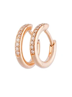 BRON Lux creolen Champagne Diamant 7OR477913CBR + Cadeau