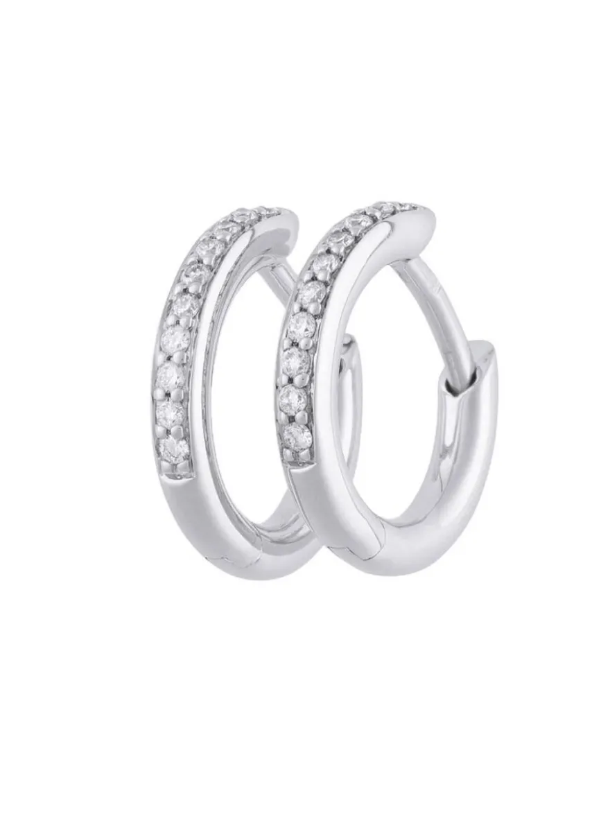 Bron LUX creolen met briljant 7OW477913BR + Luxe Cadeau