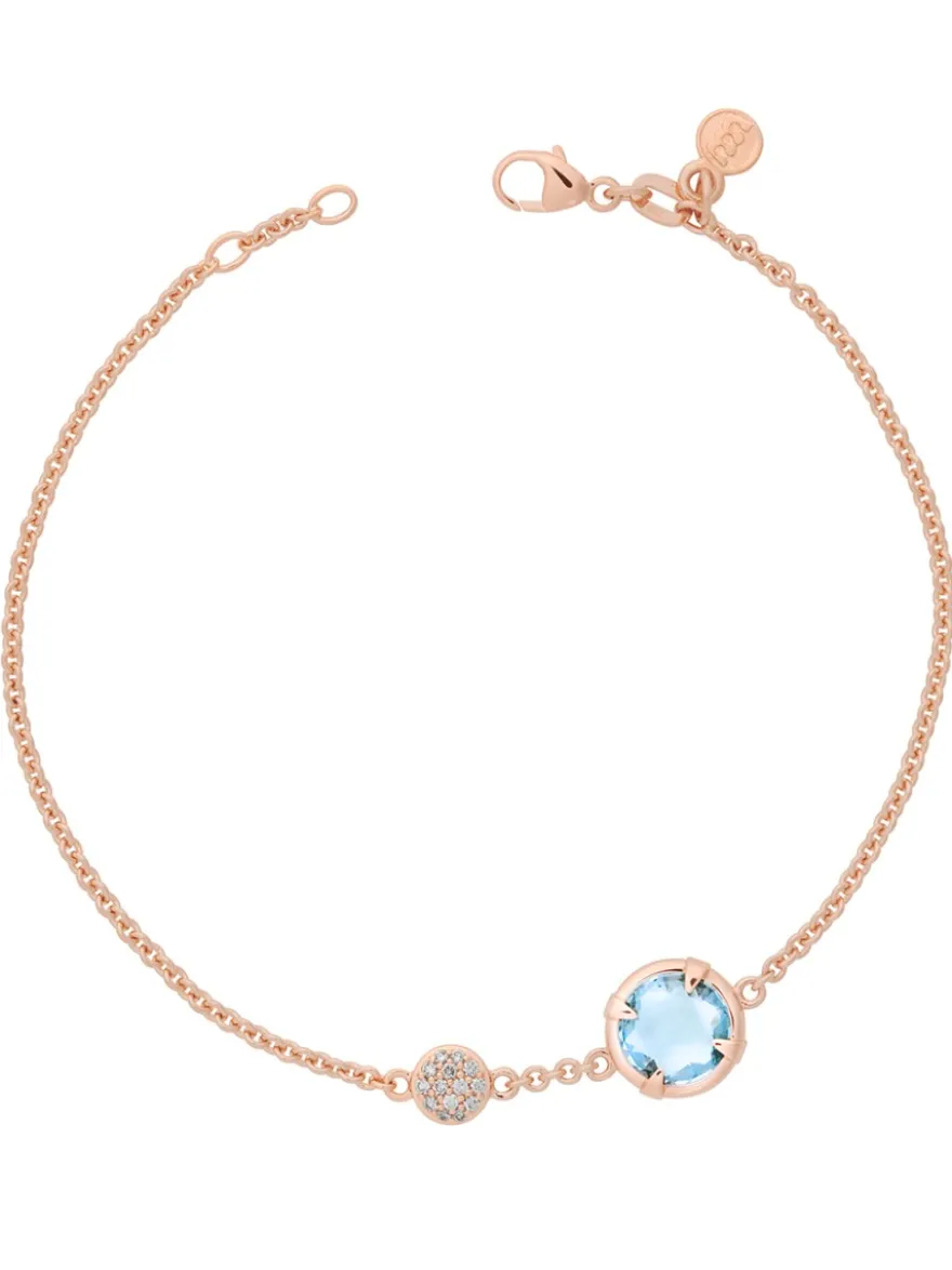 Bron Mira Mira armband met topaas en briljant + Luxe Cadeau