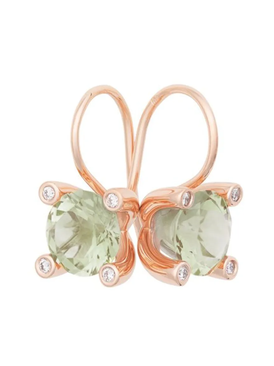 BRON Phlox oorhangers met Lemonquartz