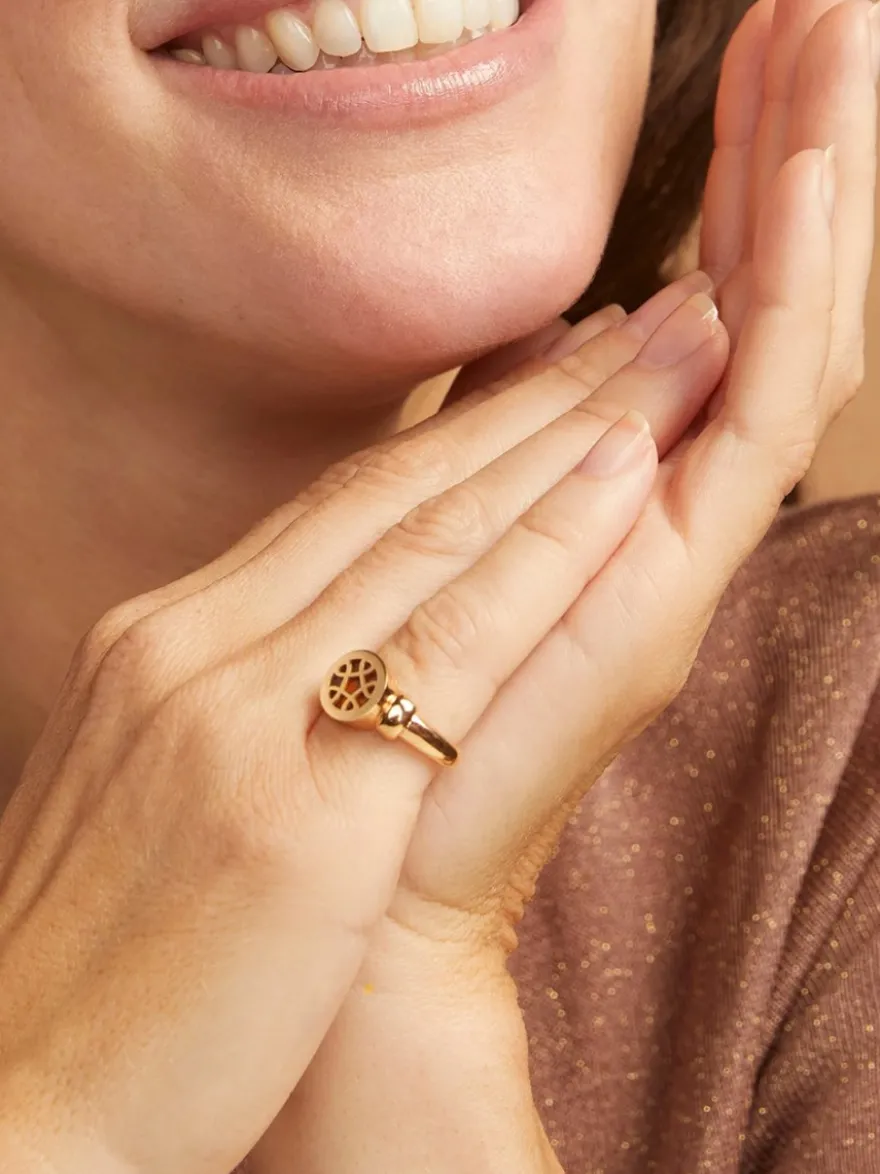 BRON Piccolo ring met Hessoniet 8RR4843HE + Luxe cadeau