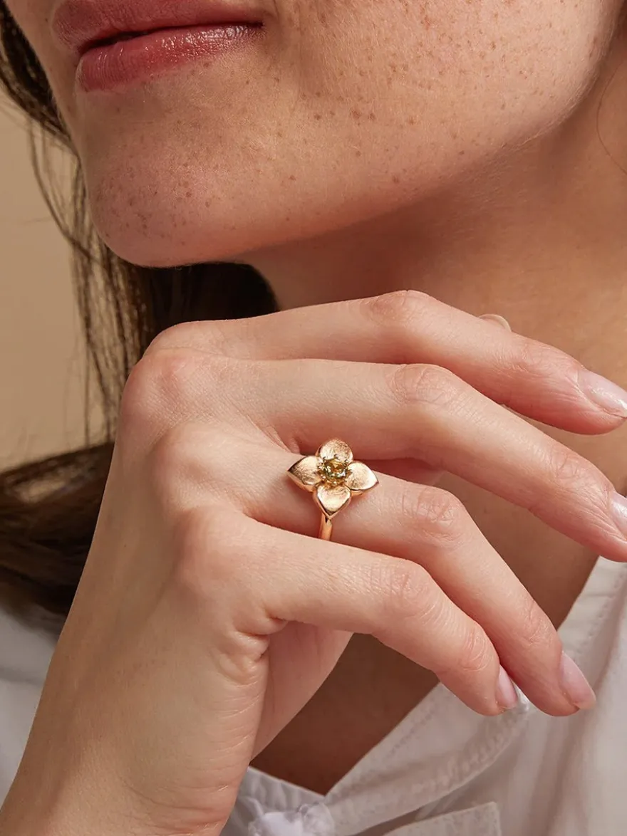 Bron Poppy ring met citrien 8RR4918MCI + luxe cadeau