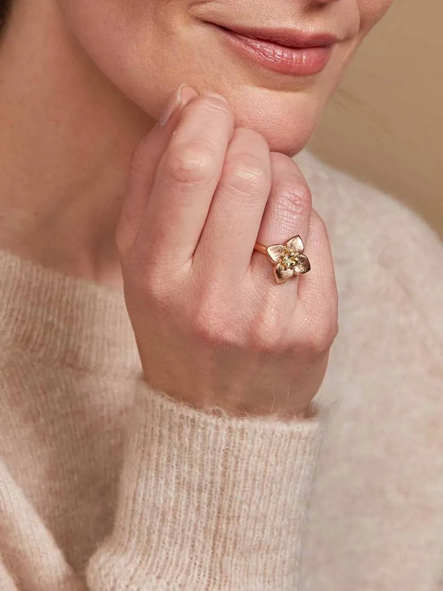 Bron Poppy ring met citrien 8RR4918MCI + luxe cadeau