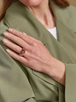 BRON ring Toujours Ajour met toermalijn + Luxe Cadeau