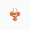 BRON Single Espresso aanhanger met oranje saffier 8OR4870OK