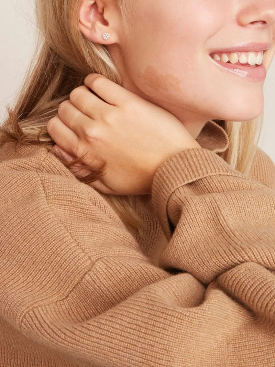 BRON Stardust oorstekers met diamant + Luxe cadeau