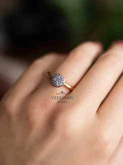 Bron Stardust ring met Nightblue Korund 8RR4717NK + Cadeau
