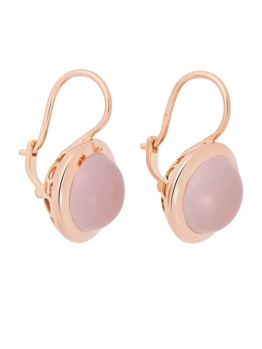BRON Sushi oorbellen 8OR4911RQC roze kwarts