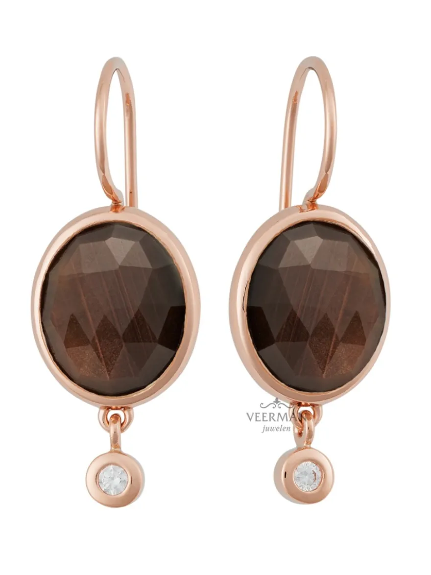 BRON Sushi oorsieraad met saffier en diamant 8OR4862BSBBR
