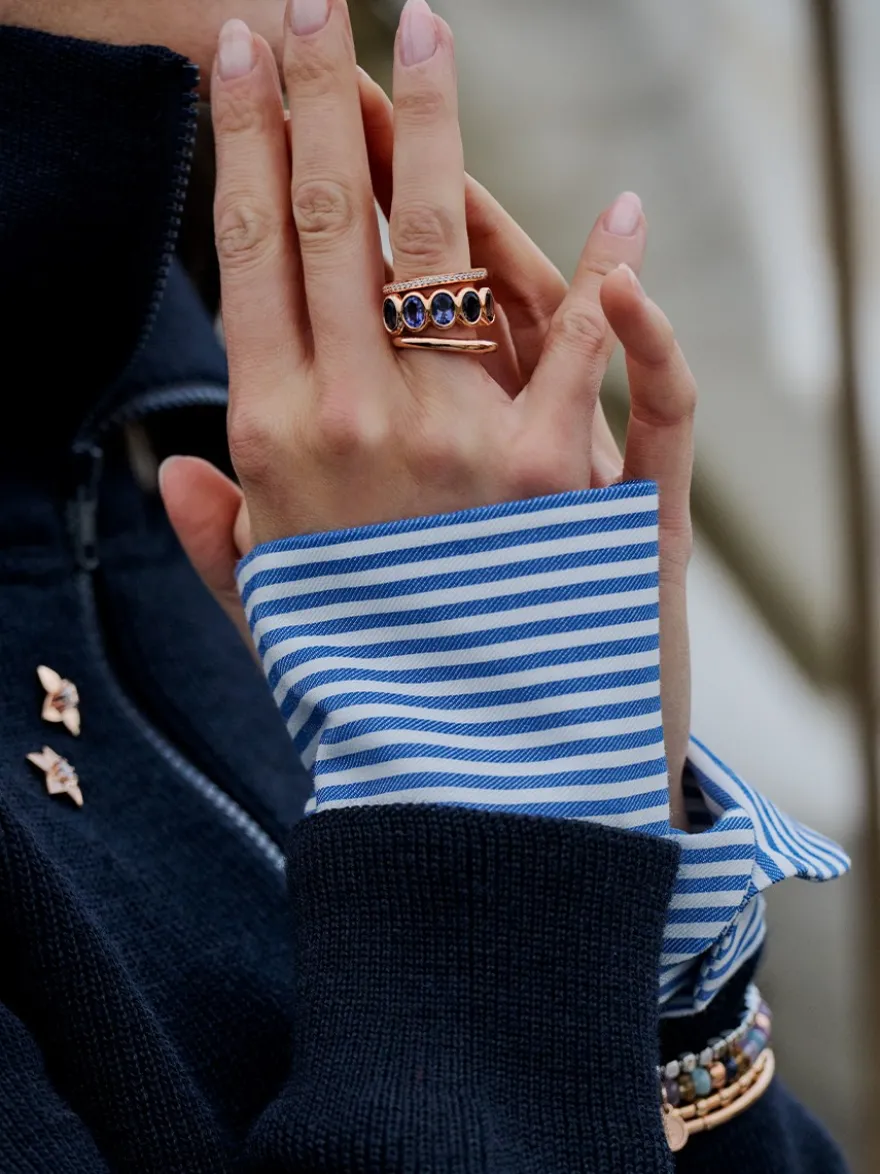 Bron Sushi ring met ioliet 8RR4903IO + Luxe Cadeau